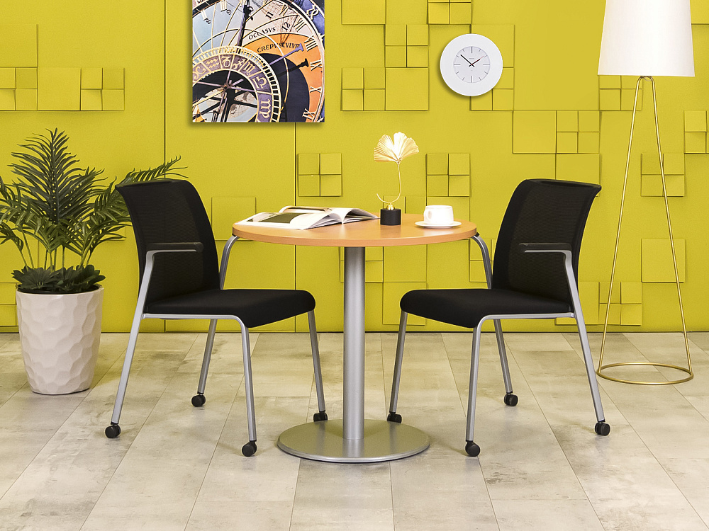 Офисный стол для переговоров Steelcase ЛДСП Ольха Германия  СГОЛ-04026