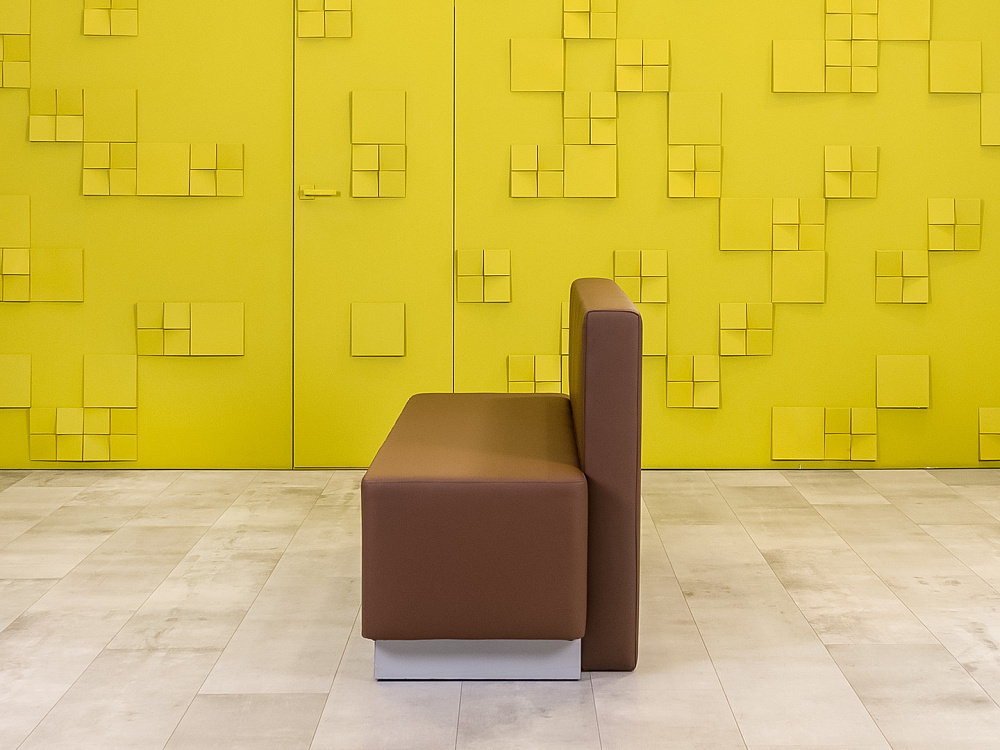 Офисный диван 1790x590 Экокожа Коричневый Россия_ДНКК-170524