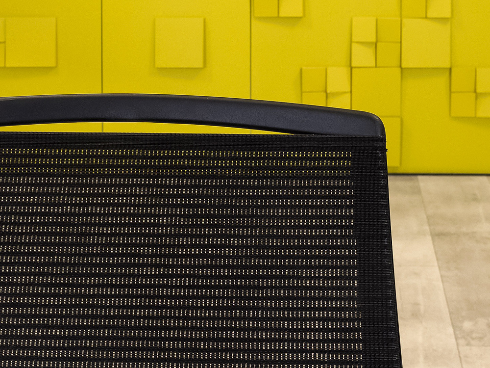 Конференц кресло для переговорной на колесах SUNON Ткань Чёрный Импорт_КНТЧ-261223