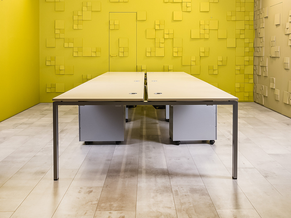 Комплект офисной мебели на 6 человек BENE ЛДСП Серый Австрия_ГКС2-231223