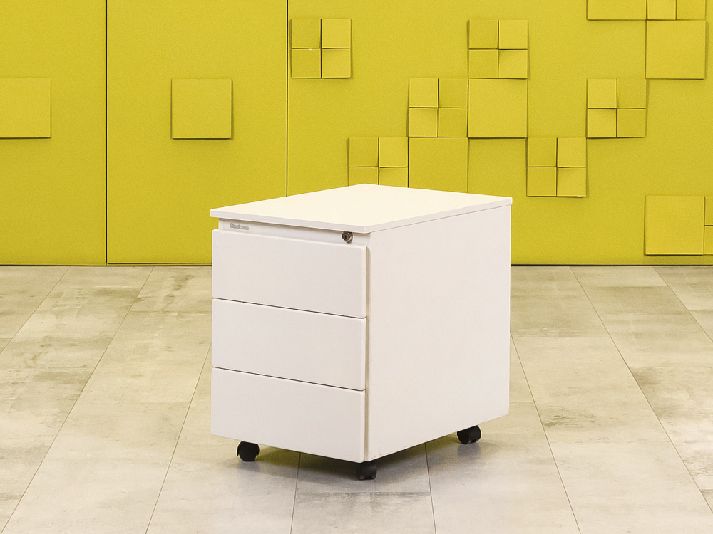 Офисная тумба выкатная Steelcase Металл Белый Франция  ТВ3ЯБ-12026