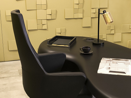 Стол для руководителя UNO DellaRovere 2200x1050 Пластик Чёрный Импорт