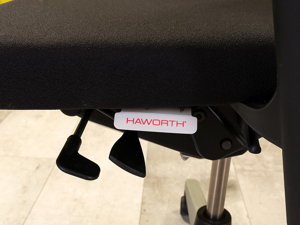 Офисное кресло для персонала на колесах Comforto HAWORTH Ткань Чёрный США_КПТЧ-201123
