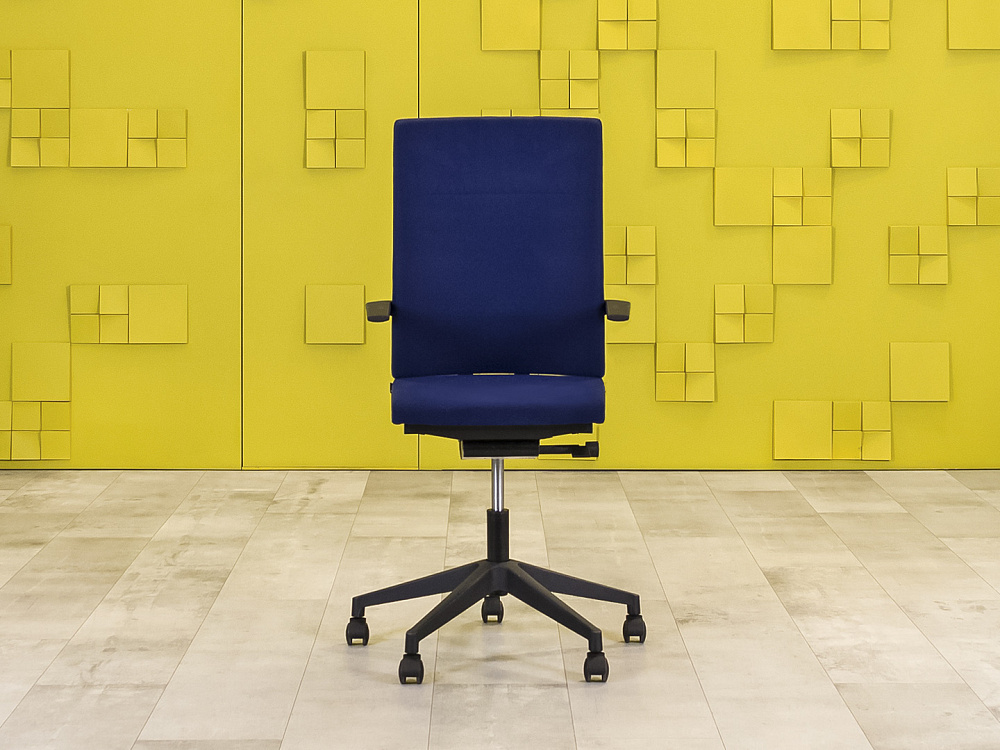 Офисное кресло для персонала на колесах BENE Ткань Синий Австрия_КПТН-120424