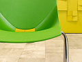 Офисный стул на ножках Shell Пластик Зелёный Италия_УНПЗ-261223