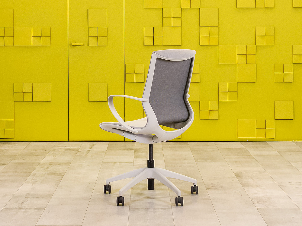 Офисное кресло для персонала на колесах MARICS W Profoffice Ткань Серый Италия_КПТС-300524