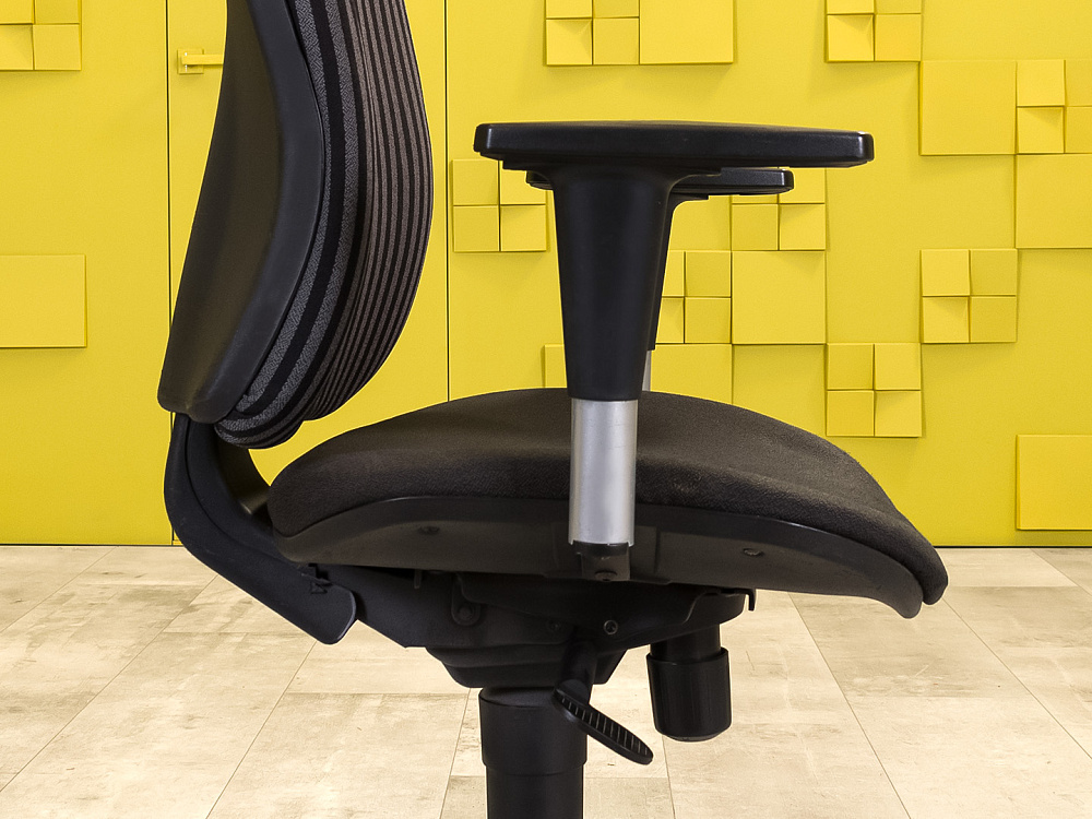 Офисное кресло для персонала на колесах Ткань Серый Россия_КПТС1-250324