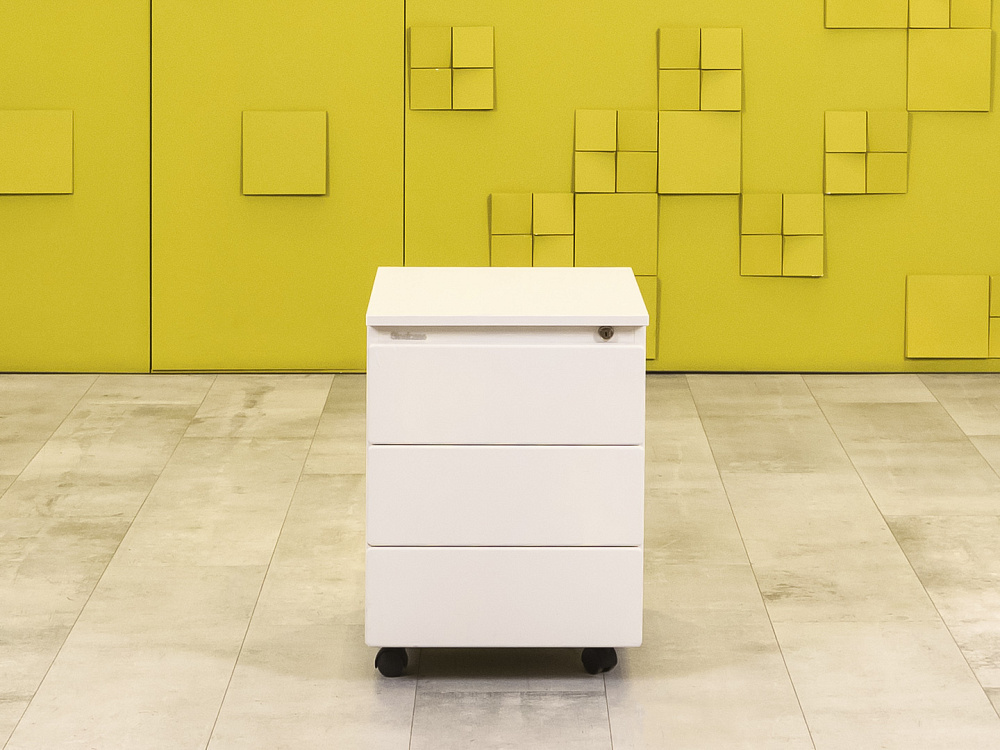 Офисная тумба выкатная Steelcase Металл Белый Франция  ТВ3ЯБ-12026