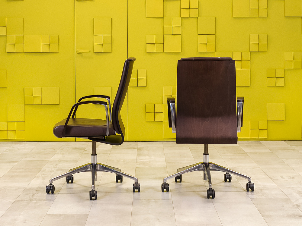 Офисное кресло руководителя на колесах Verona Arte's Кожа Коричневый Италия_КРКК1-231224