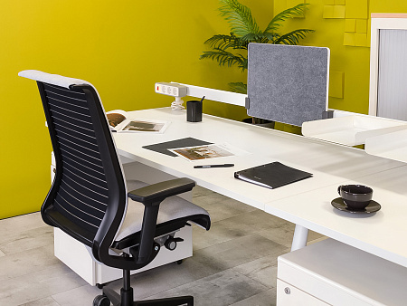 Комплект офисной мебели на 2 человека Herman Miller ДСП Белый США_ГКБ2-111122