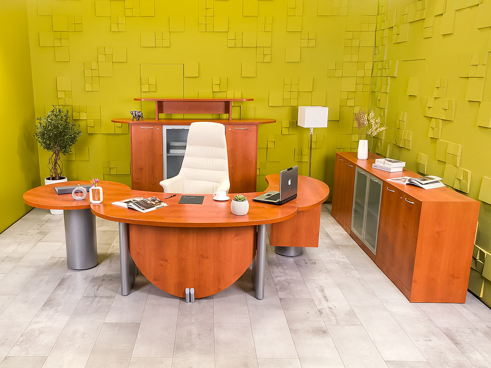 Кабинет руководителя Bosse Luxe Камбио ЛДСП Ольха Россия_КРЛ-291124