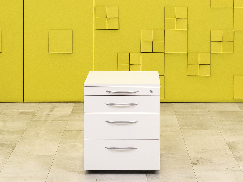 Офисная тумба выкатная  Steelcase ЛДСП Белый Германия  ТВ4ЯБ1-12026