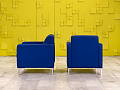 Комплект из 2-х мягких кресел Herman Miller 740x770 Ткань Синий США_КНТНК-160924