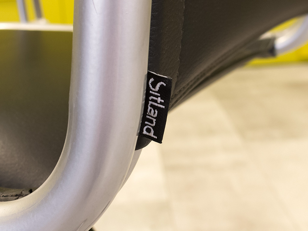 Офисное кресло руководителя на колесах Sitland Экокожа Чёрный Италия_КРКЧ-031223