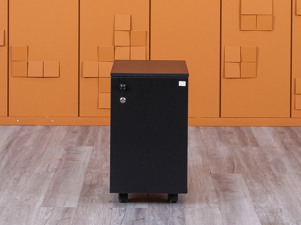 Офисная тумба выкатная  350х500х610 ЛДСП Черная   (ТВ1ДЧ-21075)