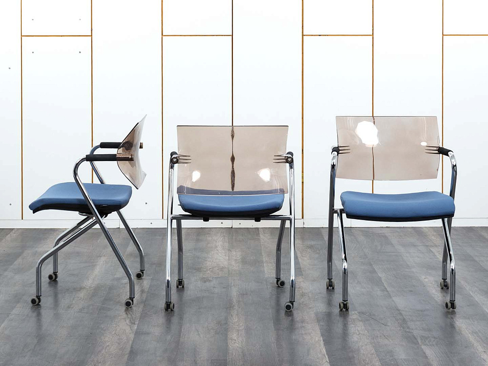 Конференц кресло для переговорной  Синий Ткань LUXY Aire JR  (УНТН-21013)