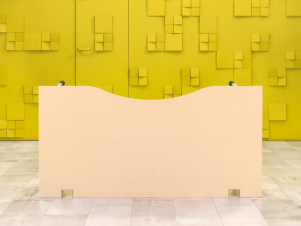 Офисный стол эргономичный Koenig Neurath 1600x800 ЛДСП Клен Германия_СПЭВ1-171024