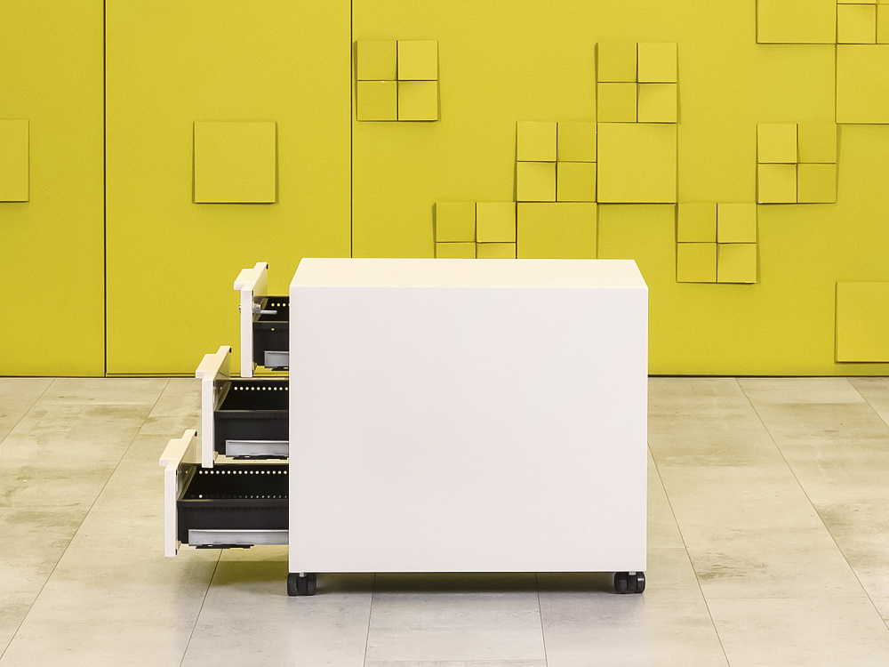 Офисная тумба выкатная Vitra Металл Белый Швейцария  ТВ3ЯБ-30016