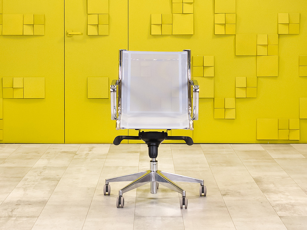 Офисное кресло для персонала на колесах Сетка Серый Италия_КПТС-160924