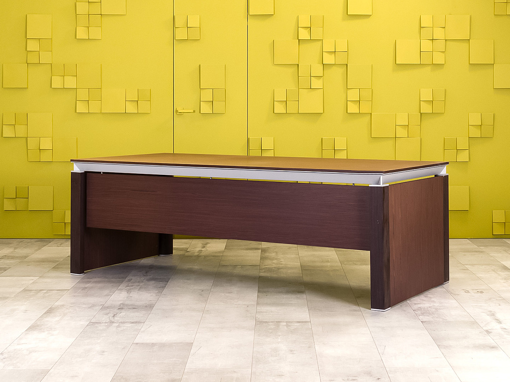 Стол для руководителя HAN 2200x1000 Шпон Венге Италия_СРПЕ-061022