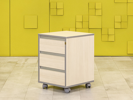 Офисная тумба выкатная ЛДСП Клен  ТВ3ЯВ-05125