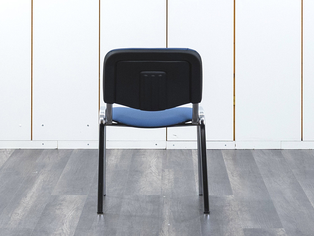 Офисный стул  Кожзам/хром Синий ИЗО  (ИЗОН(нкх))