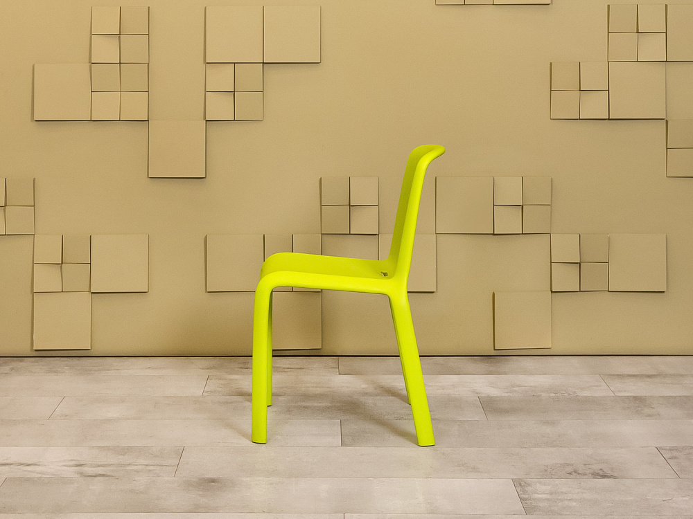 Офисный стул  Snow Pedrali Пластик Зелёный Италия  УНПЗ1-04026