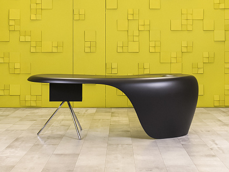 Стол для руководителя UNO DellaRovere 2200x1050 Пластик Чёрный Импорт