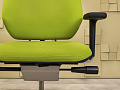 Офисное кресло для персонала на колесах Vitra Ткань Зелёный Швейцария_КПТЗ-301023