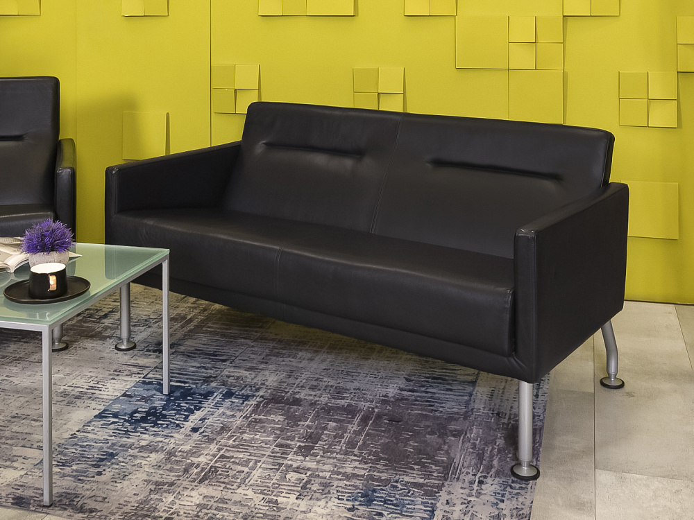 Комплект мягкой мебели Steelcase Кожа Чёрный Франция  ДНКЧК-06026