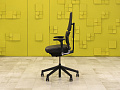 Офисное кресло руководителя на колесах Please 2 Ergonomik Steelcase Кожа Серый Франция  КРКС-03035