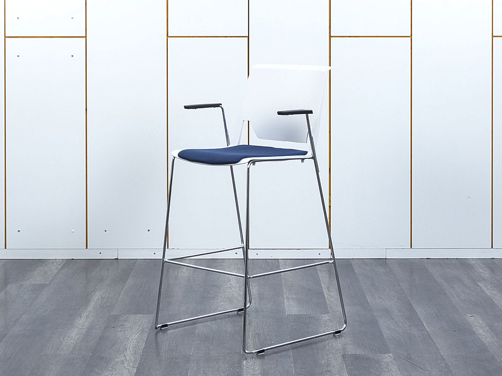 Барный стул Haworth Ткань Синий   (УДТН-20063)