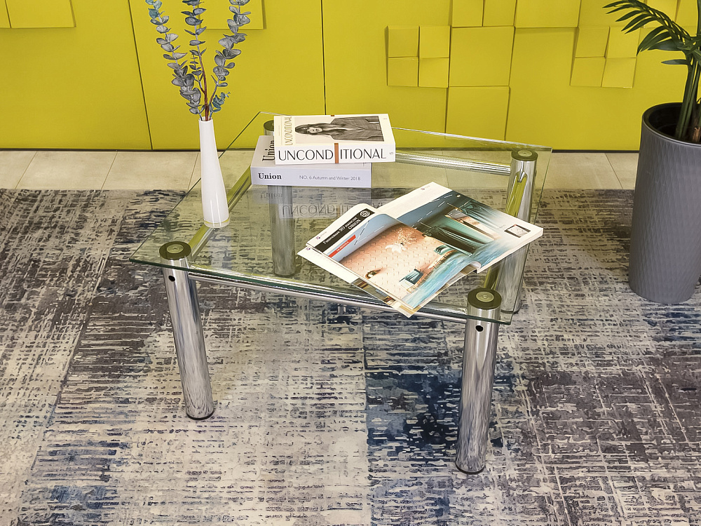 Журнальный столик Стекло Серый  СЖПС-26036