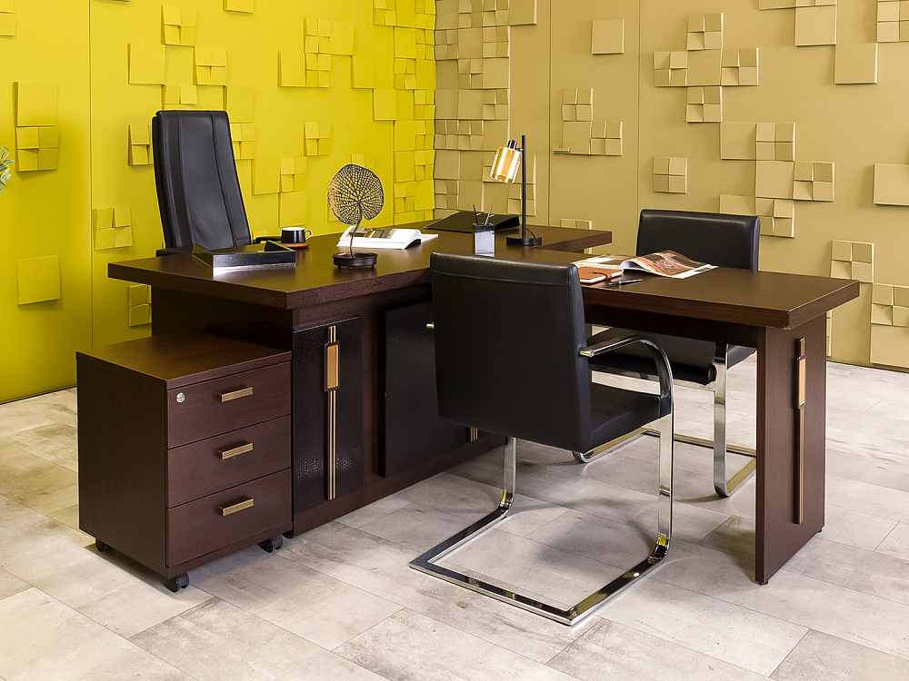 Кабинет руководителя Chicago Pointex ЛДСП Венге Россия_КРЕ-030924