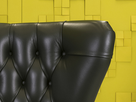 Офисное кресло руководителя на колесах Classik Art & Moble Кожа Зелёный Испания  КРКЗ-16125