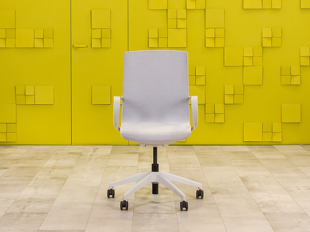 Офисное кресло для персонала на колесах MARICS W Profoffice Ткань Серый Италия_КПТС-300524