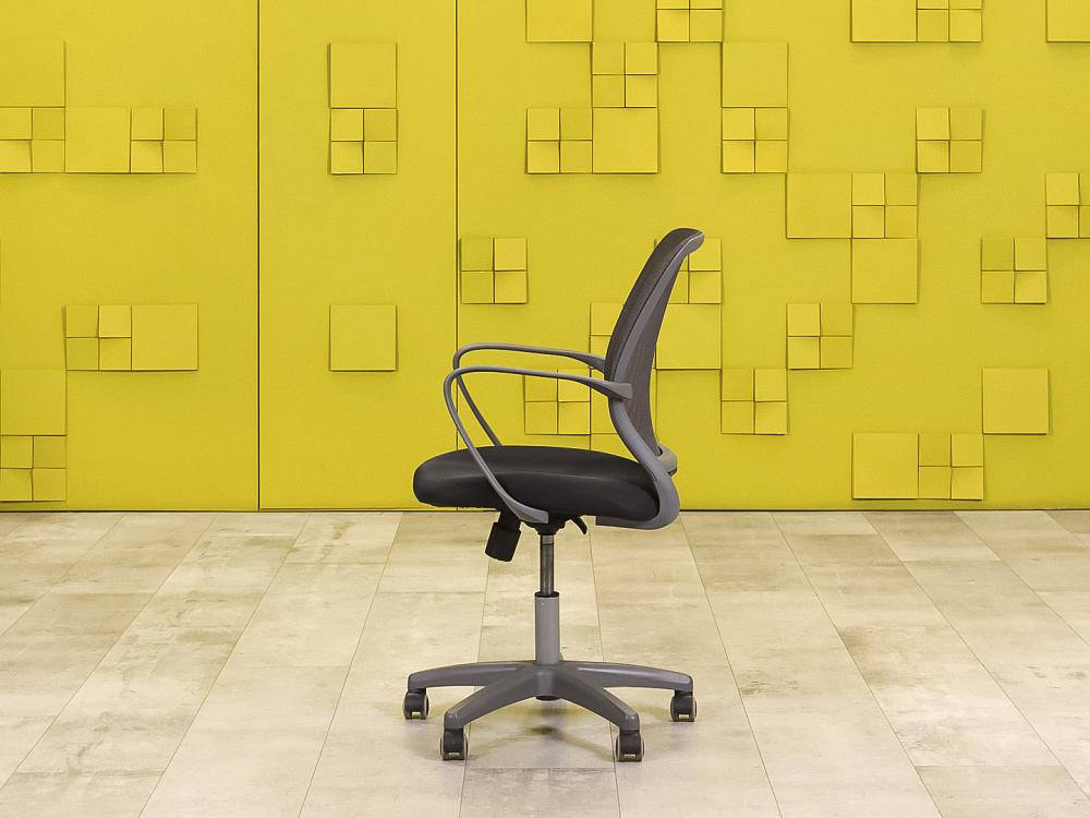 Офисное кресло для персонала на колесах CHAIRMAN Ткань Серый Россия  КПТС1-31016