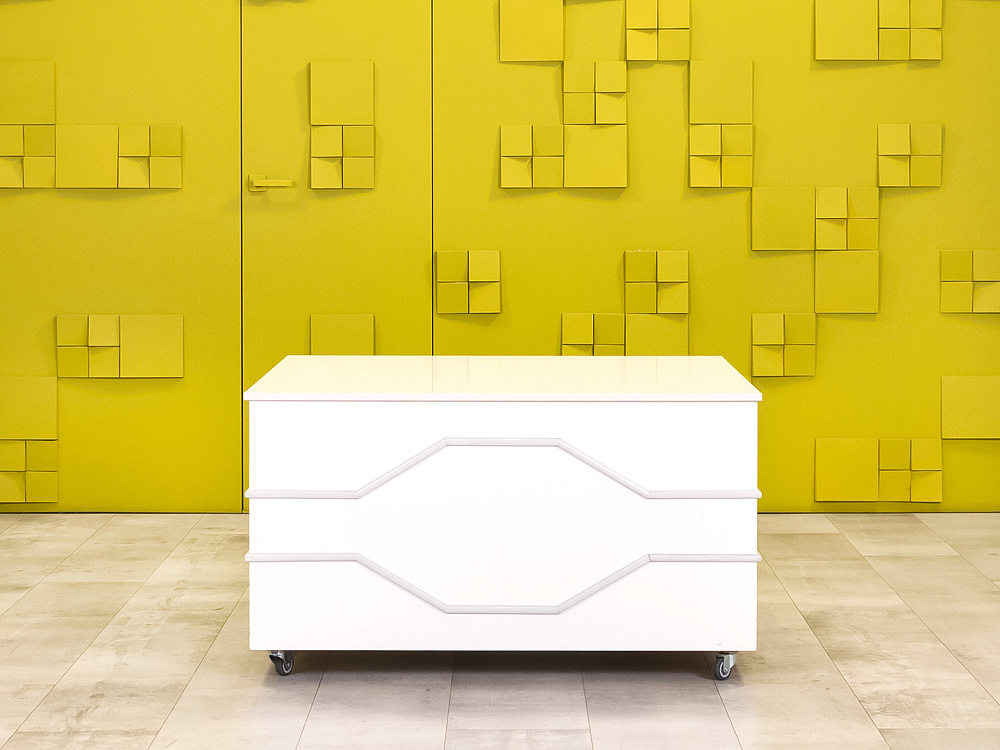 Журнальный столик 1100x1100x620 ЛДСП Белый Россия_СЖПБ-011024