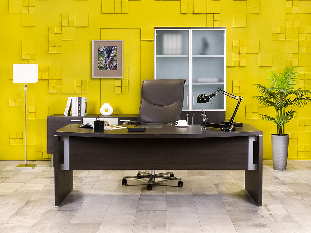 Кабинет руководителя TAO Sinetica ЛДСП Венге Италия_КРЕ-150724