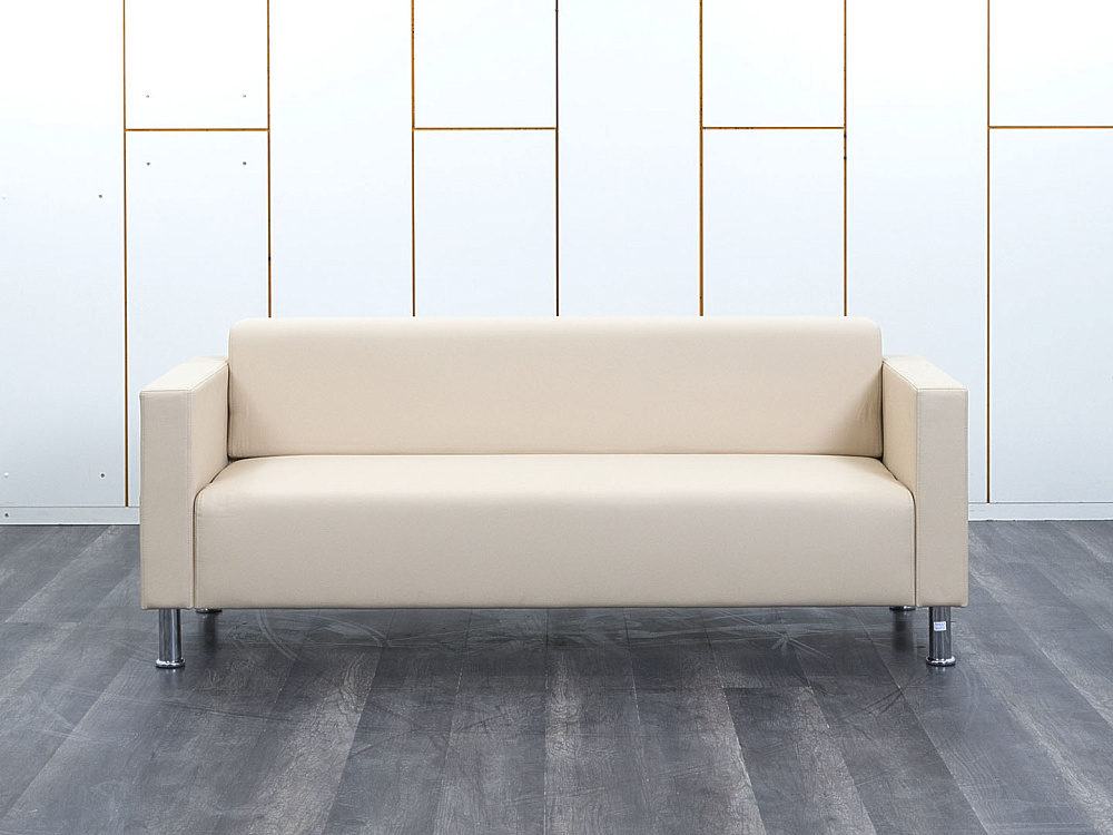 Офисный диван Май Кожзам Бежевый   (ДНКБ3(май)2)