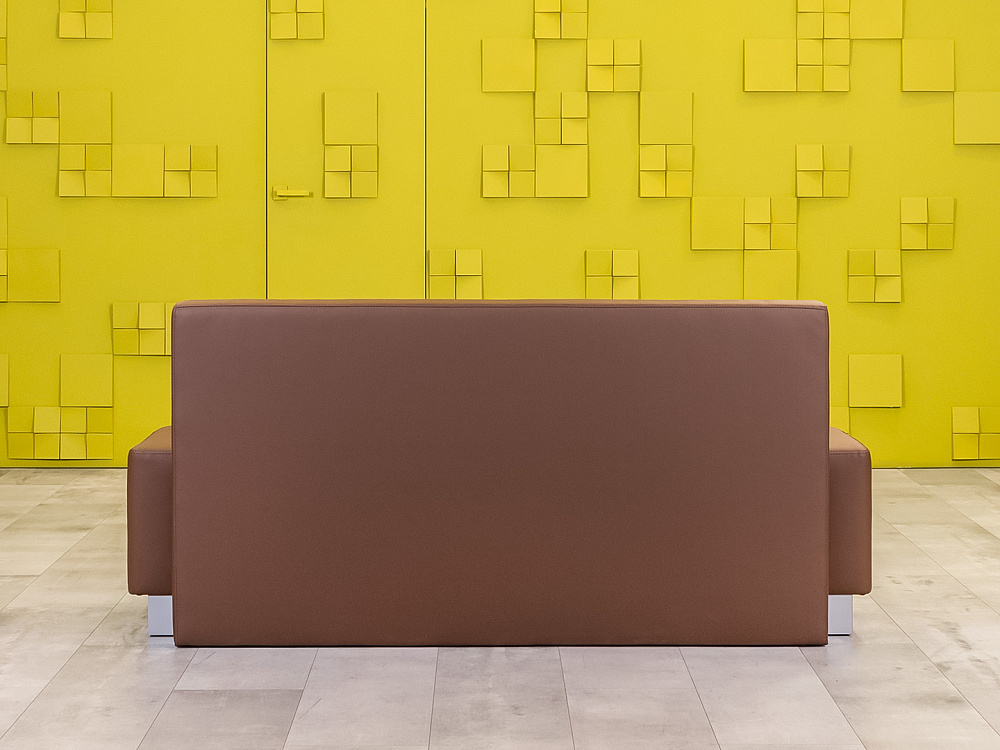 Офисный диван 1790x590 Экокожа Коричневый Россия_ДНКК-170524