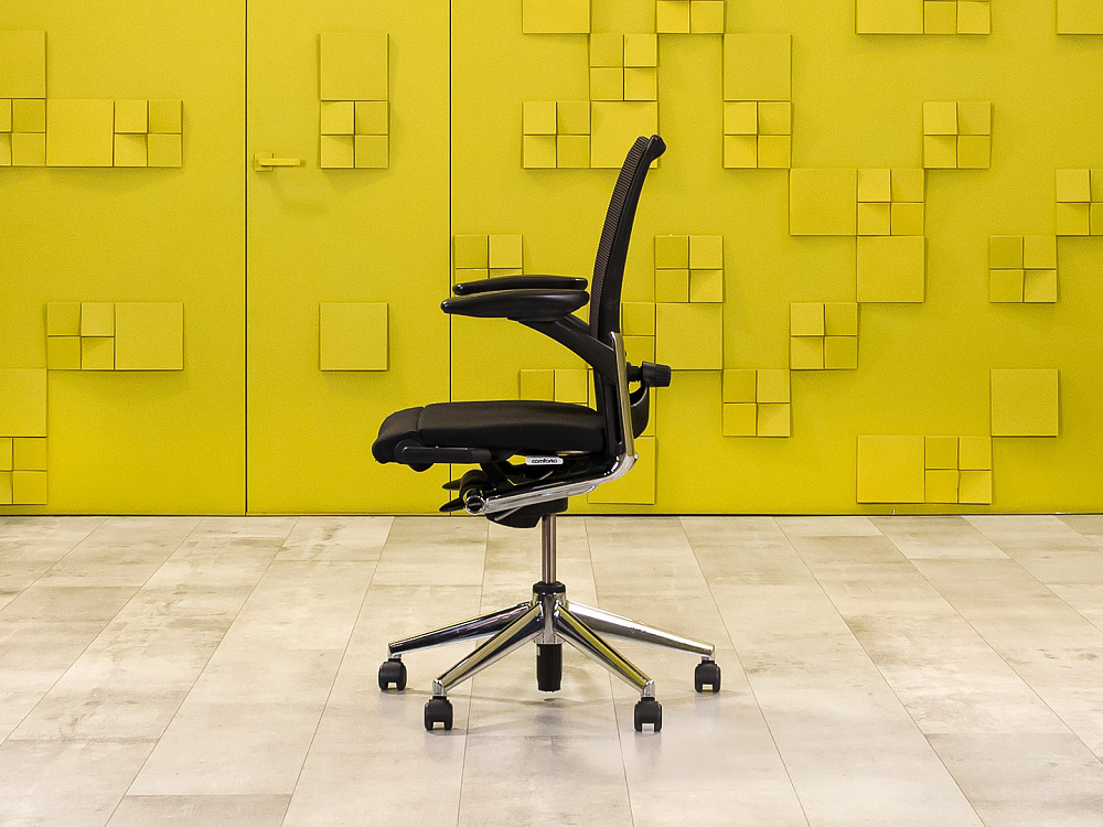 Офисное кресло руководителя на колесах HAWORTH Ткань Чёрный США_КПТЧ1-201123