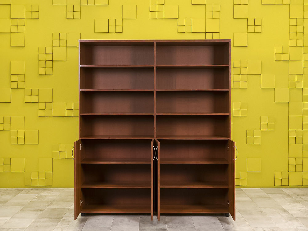 Шкаф для документов офисный ЛДСП Вишня  ШДКШ-30036