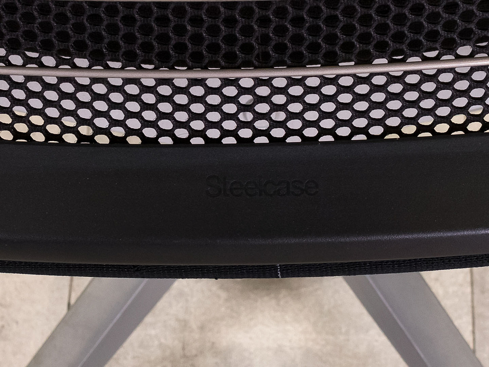 Офисное кресло для персонала на колесах Think Steelcase Ткань Чёрный Франция_КПТЧ-100924