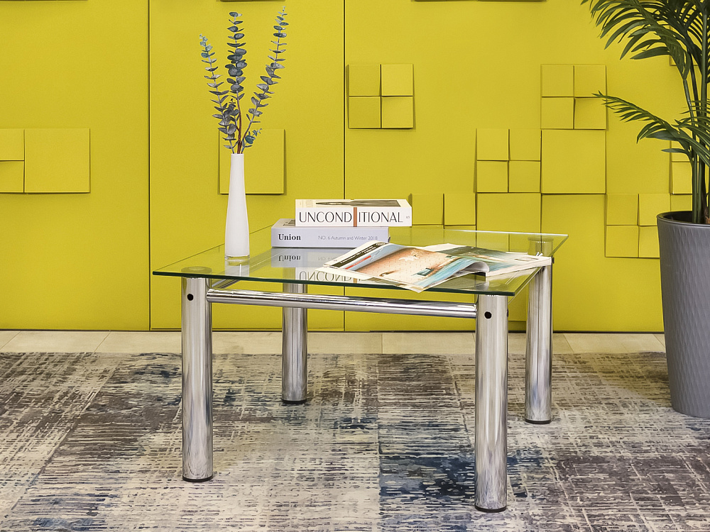 Журнальный столик Стекло Серый  СЖПС-26036