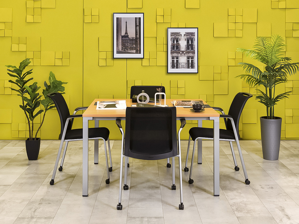 Офисный стол для переговоров Steelcase ЛДСП Ольха Франция  СГПЛ-04026