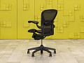 Офисное кресло руководителя на колесах Aeron B Herman Miller Сетка Чёрный США  КРТЧ-12115