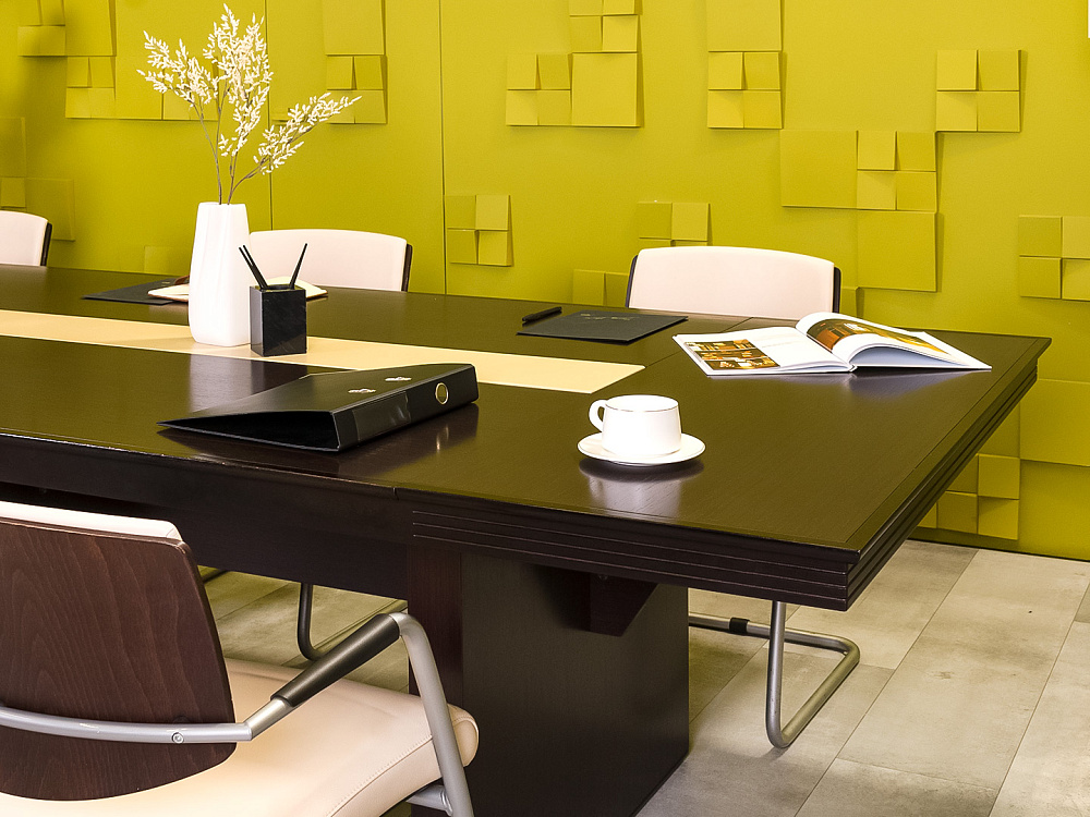 Офисный стол для переговоров  EUR/QUARANTA Шпон Венге Италия  СГПЕ-130824