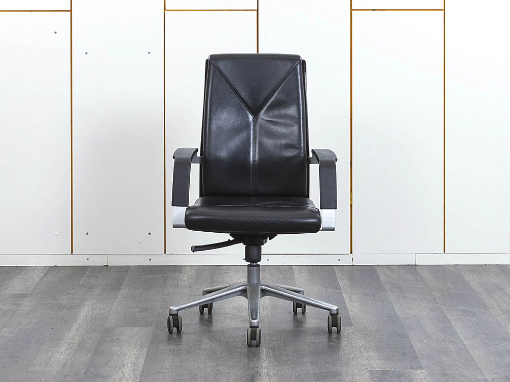 Офисное кресло руководителя  Sitland  Кожа Черный Madera B  (КРКЧ-08082)