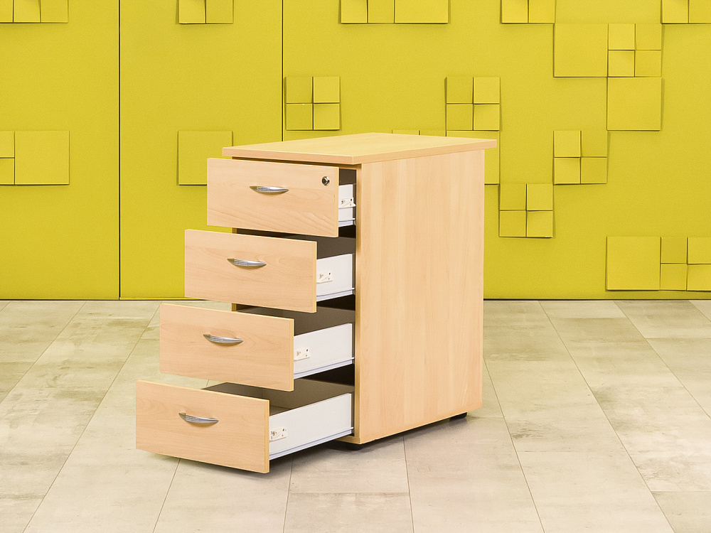 Офисная тумба приставная бук 4 ящика ТП4ЯВ-10046